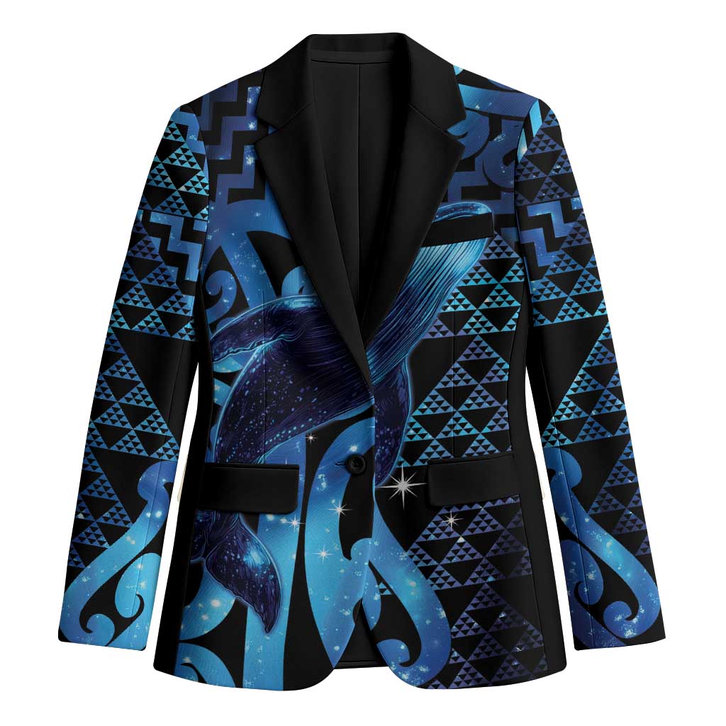 Humpback Whale Matariki New Zealand Blazer NZ Maori Paikea Poutama Luxury Blue LT14 Unisex Blue - Polynesian Pride