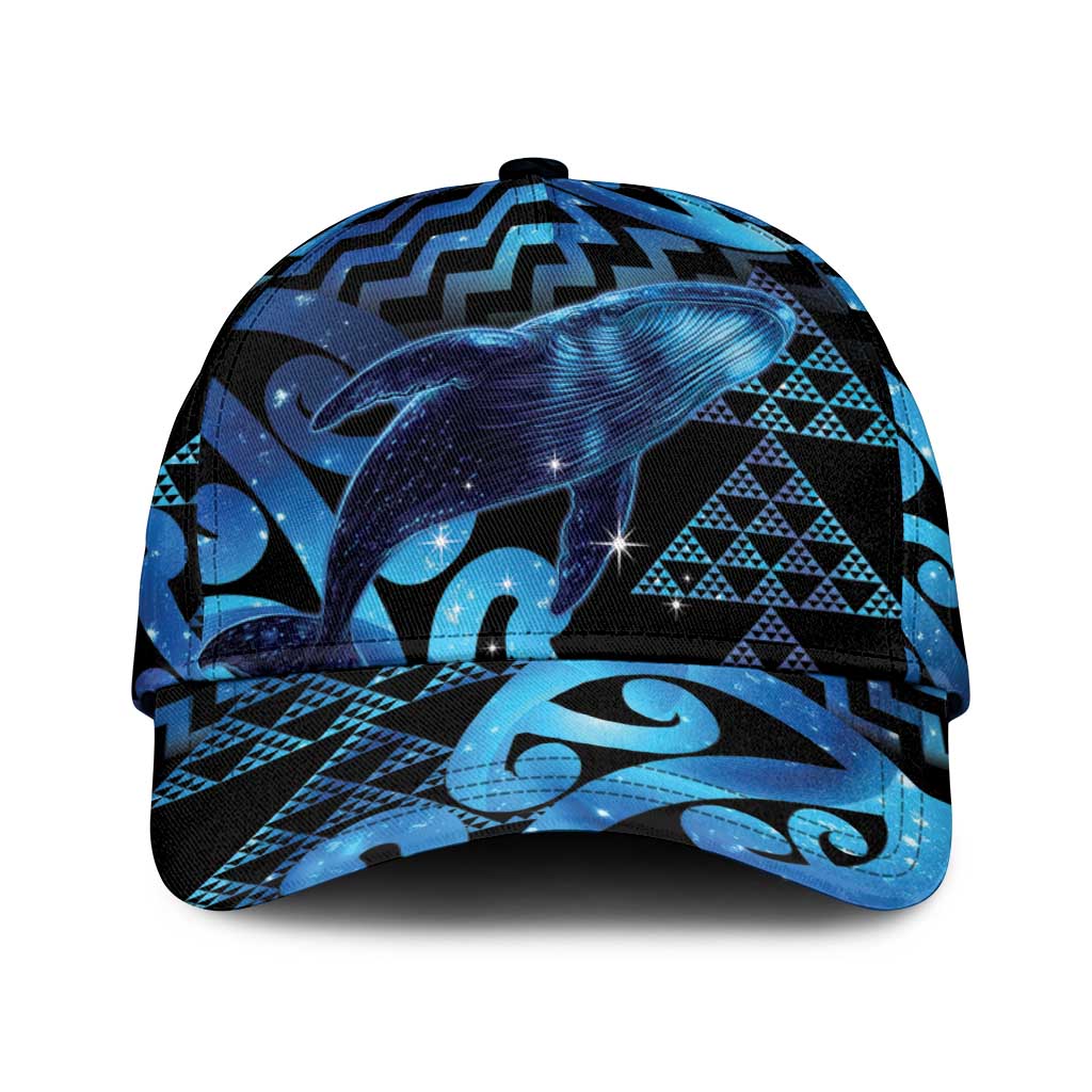Humpback Whale Matariki New Zealand Classic Cap NZ Maori Paikea Poutama Luxury Blue LT14 Universal Fit Blue - Polynesian Pride