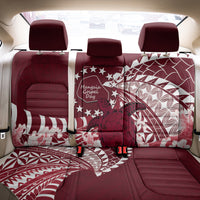 Cook Islands Mangaia Gospel Day Back Car Seat Cover Polynesian Art With Sea Turtle LT14 - Polynesian Pride