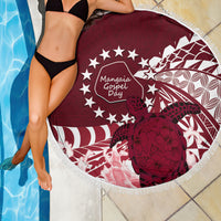Cook Islands Mangaia Gospel Day Beach Blanket Polynesian Art With Sea Turtle LT14 - Polynesian Pride