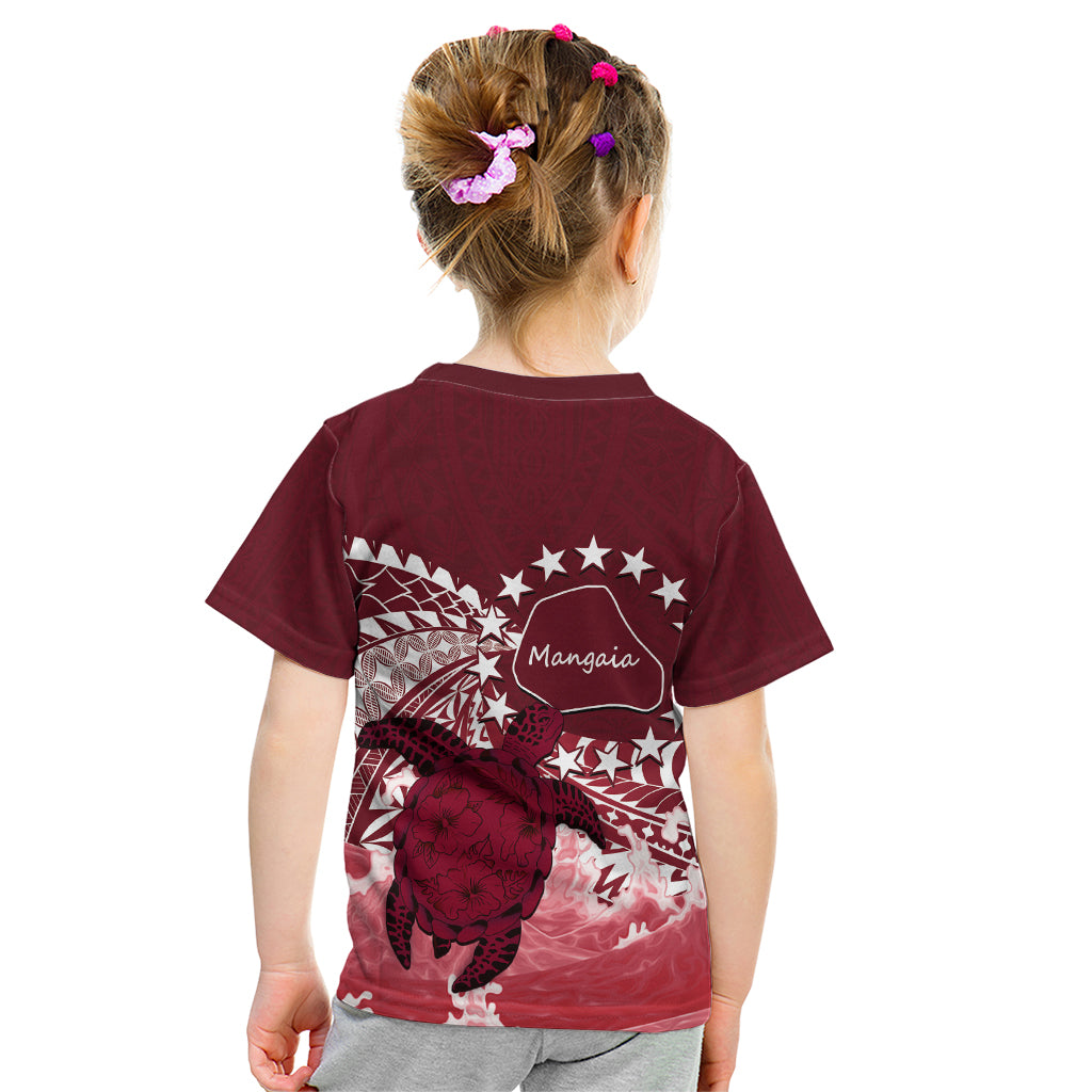 Cook Islands Mangaia Gospel Day Kid T Shirt Polynesian Art With Sea Turtle LT14 - Polynesian Pride