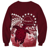 Cook Islands Mangaia Gospel Day Sweatshirt Polynesian Art With Sea Turtle LT14 - Polynesian Pride