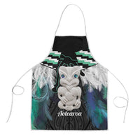 Aotearoa Korowai Motif Apron Hei Tiki Poutama Maori Pattern LT14 Turquoise - Polynesian Pride