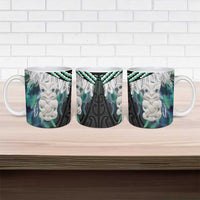 Aotearoa Korowai Motif Ceramic Mug Hei Tiki Poutama Maori Pattern LT14 - Polynesian Pride