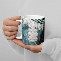 Aotearoa Korowai Motif Ceramic Mug Hei Tiki Poutama Maori Pattern LT14 - Polynesian Pride