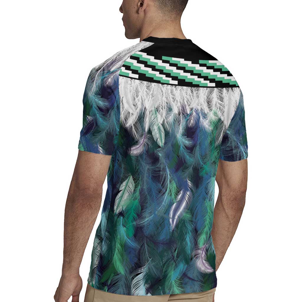 Aotearoa Korowai Motif Rugby Jersey Hei Tiki Poutama Maori Pattern LT14 - Polynesian Pride
