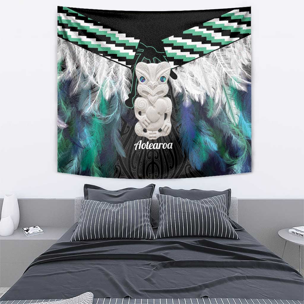 Aotearoa Korowai Motif Tapestry Hei Tiki Poutama Maori Pattern LT14 - Polynesian Pride