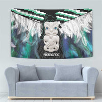 Aotearoa Korowai Motif Tapestry Hei Tiki Poutama Maori Pattern LT14 - Polynesian Pride