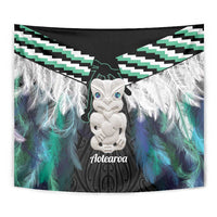 Aotearoa Korowai Motif Tapestry Hei Tiki Poutama Maori Pattern LT14 - Polynesian Pride