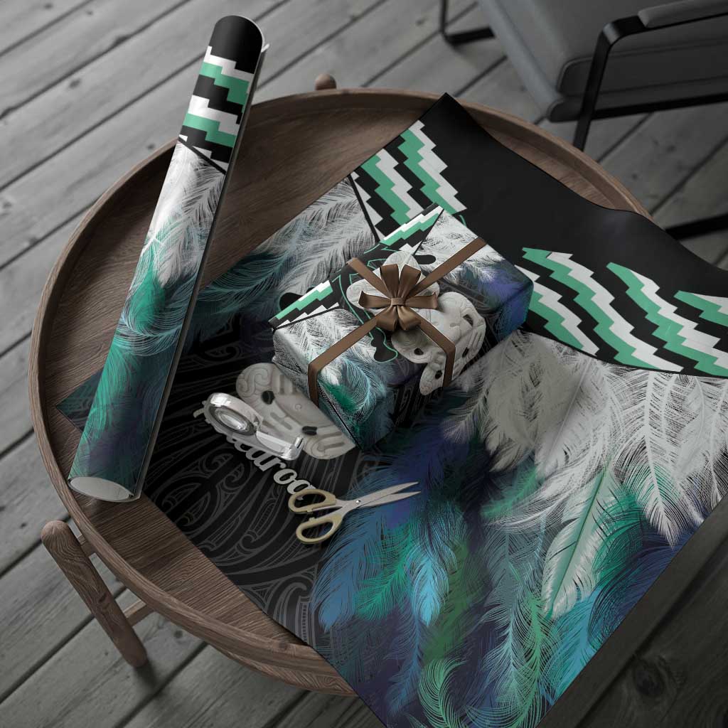 Aotearoa Korowai Motif Wrapping Paper Hei Tiki Poutama Maori Pattern LT14 - Polynesian Pride