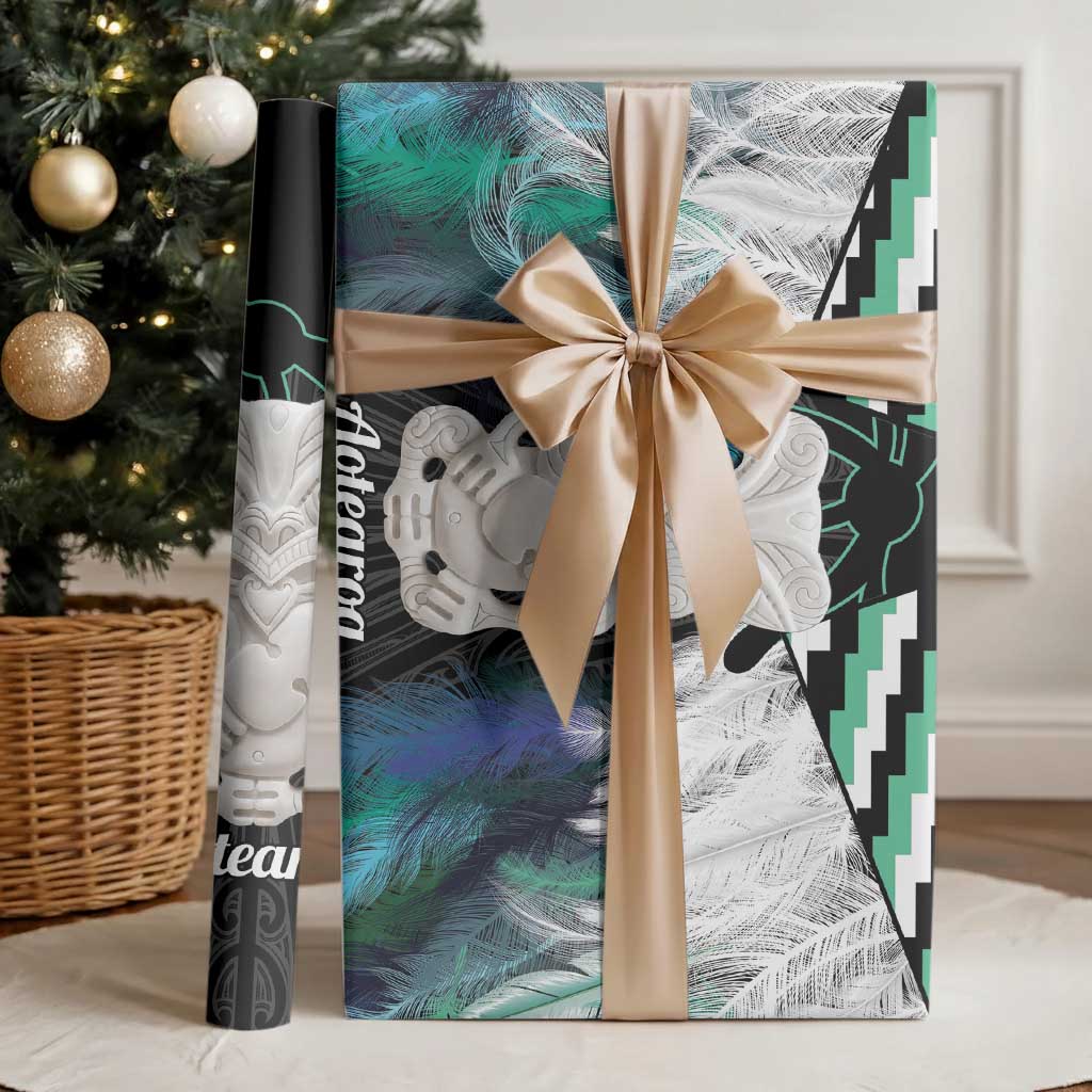 Aotearoa Korowai Motif Wrapping Paper Hei Tiki Poutama Maori Pattern LT14 - Polynesian Pride