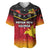 Papua New Guinea Rugby Baseball Jersey PNG Hunters Polynesian Black LT14 Black - Polynesian Pride