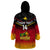 Personalised Papua New Guinea Rugby Wearable Blanket Hoodie PNG Hunters Polynesian Black LT14 - Polynesian Pride