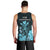 Polynesian Pride King Kamehameha Day Hawaii Men Tank Top Polynesia Tribal Kanaka And Hibiscus Turquoise LT14 - Polynesian Pride