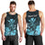 Personalised King Kamehameha Day Hawaii Men Tank Top Polynesia Tribal Kanaka And Hibiscus Turquoise LT14 - Polynesian Pride