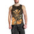 Personalised King Kamehameha Day Hawaii Men Tank Top Polynesia Tribal Kanaka And Hibiscus Gold LT14 - Polynesian Pride