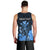 Personalised King Kamehameha Day Hawaii Men Tank Top Polynesia Tribal Kanaka And Hibiscus Blue LT14 - Polynesian Pride