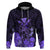 Polynesian Pride King Kamehameha Day Hawaii Hoodie Polynesia Tribal Kanaka and Hibiscus Purple LT14 Purple - Polynesian Pride