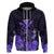 Polynesian Pride King Kamehameha Day Hawaii Hoodie Polynesia Tribal Kanaka and Hibiscus Purple LT14 - Polynesian Pride