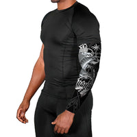Guam Blue Marlin Fishing Arm Sleeves Guahan Fish Hook Tattoo Black Version LT14 - Polynesian Pride