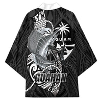 Guam Blue Marlin Fishing Kimono Guahan Fish Hook Tattoo Black Version LT14 - Polynesian Pride