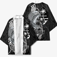 Guam Blue Marlin Fishing Kimono Guahan Fish Hook Tattoo Black Version LT14 - Polynesian Pride
