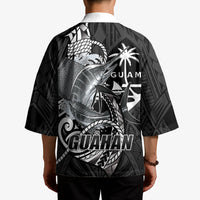 Guam Blue Marlin Fishing Kimono Guahan Fish Hook Tattoo Black Version LT14 - Polynesian Pride