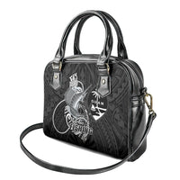 Guam Blue Marlin Fishing Shoulder Handbag Guahan Fish Hook Tattoo Black Version LT14 - Polynesian Pride