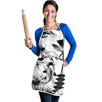Japan And Hawaii Apron Sakura Koi Fish Hawaiian Lei Kanaka LT14 - Polynesian Pride