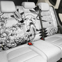 Japan And Hawaii Back Car Seat Cover Sakura Koi Fish Hawaiian Lei Kanaka LT14 - Polynesian Pride