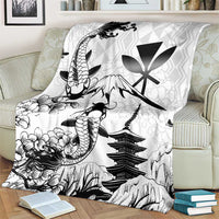 Japan And Hawaii Blanket Sakura Koi Fish Hawaiian Lei Kanaka LT14 - Polynesian Pride