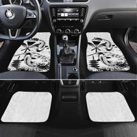 Japan And Hawaii Car Mats Sakura Koi Fish Hawaiian Lei Kanaka LT14 Set 4pcs White - Polynesian Pride