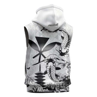 Japan And Hawaii Sleeveless Hoodie Sakura Koi Fish Hawaiian Lei Kanaka LT14 - Polynesian Pride