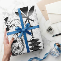Japan And Hawaii Wrapping Paper Sakura Koi Fish Hawaiian Lei Kanaka LT14 - Polynesian Pride