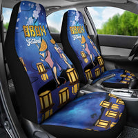 Japan Obon Festival Car Seat Cover Sakura Lanterns With Bon Dance LT14 - Polynesian Pride