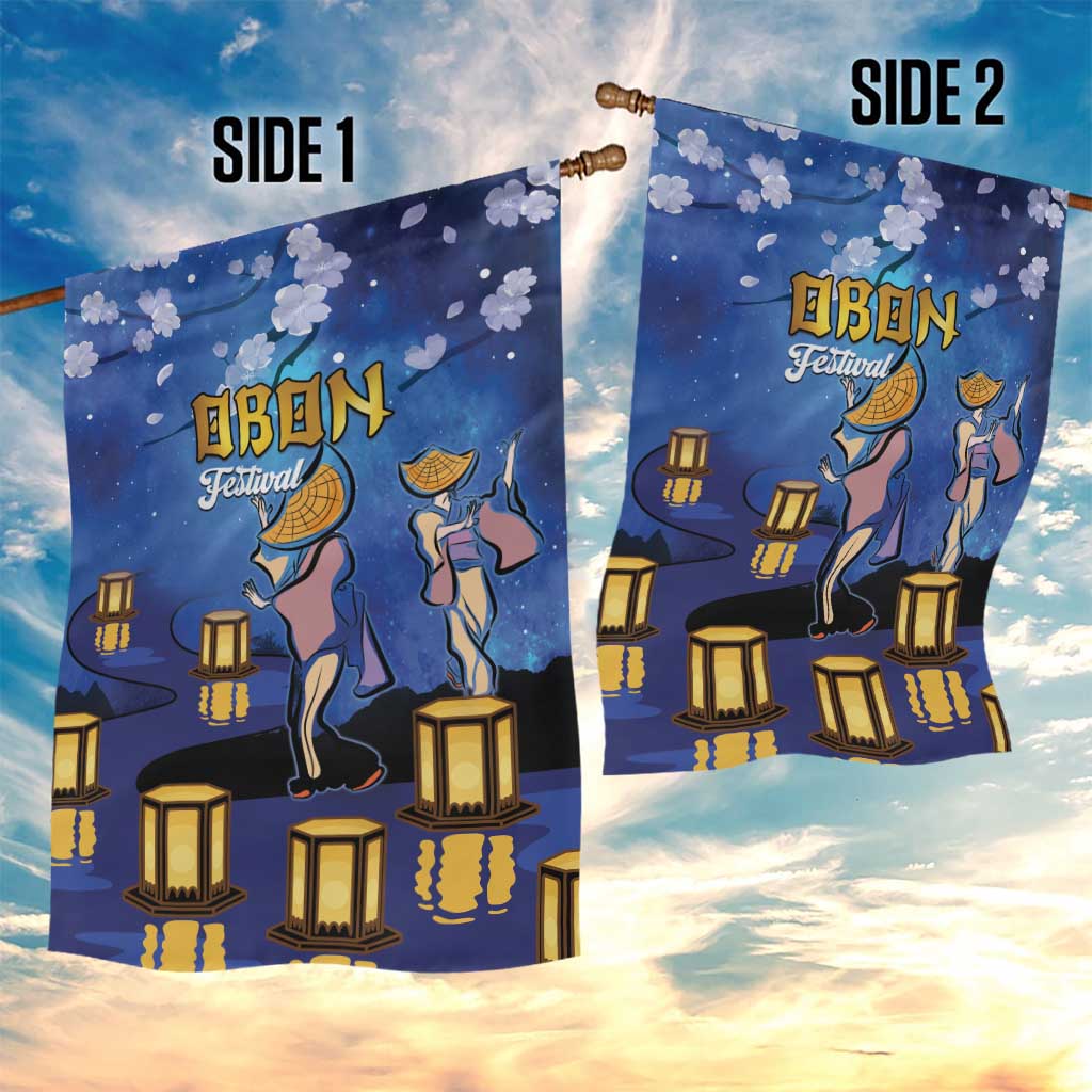 Japan Obon Festival Garden Flag Sakura Lanterns With Bon Dance LT14 - Polynesian Pride