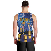 Japan Obon Festival Men Tank Top Sakura Lanterns With Bon Dance LT14 - Polynesian Pride