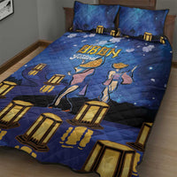 Japan Obon Festival Quilt Bed Set Sakura Lanterns With Bon Dance LT14 - Polynesian Pride