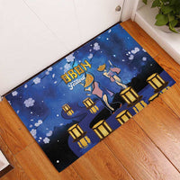 Japan Obon Festival Rubber Doormat Sakura Lanterns With Bon Dance LT14 - Polynesian Pride