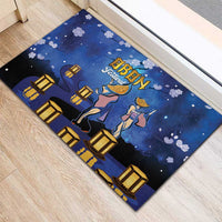 Japan Obon Festival Rubber Doormat Sakura Lanterns With Bon Dance LT14 - Polynesian Pride