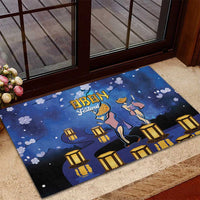 Japan Obon Festival Rubber Doormat Sakura Lanterns With Bon Dance LT14 - Polynesian Pride