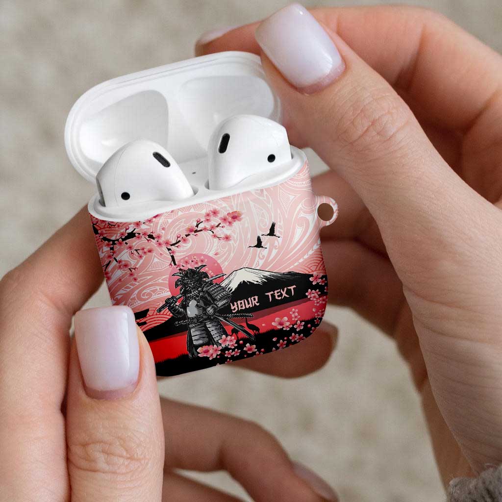 Personalised Japan Samurai Warrior AirPods Case Japanese Cherry Blossom Polynesian Pattern LT14 - Polynesian Pride
