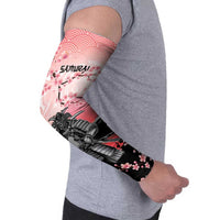Personalised Japan Samurai Warrior Arm Sleeves Japanese Cherry Blossom Polynesian Pattern LT14 - Polynesian Pride