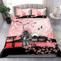 Personalised Japan Samurai Warrior Bedding Set Japanese Cherry Blossom Polynesian Pattern LT14 - Polynesian Pride
