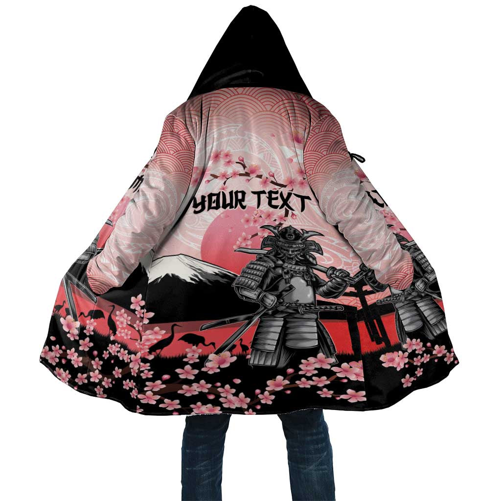 Personalised Japan Samurai Warrior Cloak Japanese Cherry Blossom Polynesian Pattern LT14 Unisex Pink - Polynesian Pride