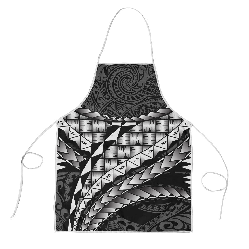 Hawaii Lauhala Tattoo Apron Hawaiian Hala Leaf Weaving LT14 Black - Polynesian Pride