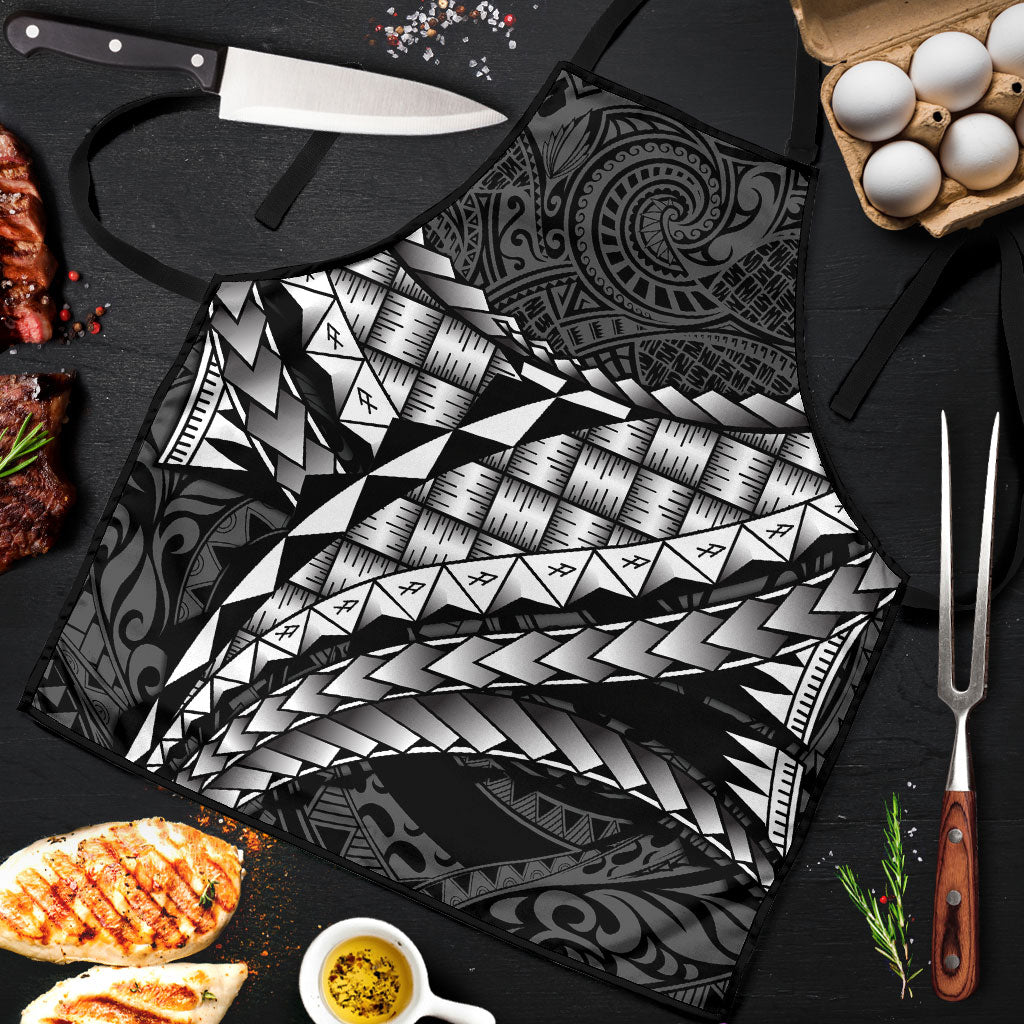 Hawaii Lauhala Tattoo Apron Hawaiian Hala Leaf Weaving LT14 Black - Polynesian Pride