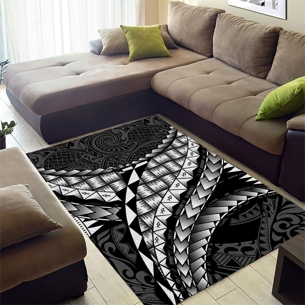 Hawaii Lauhala Tattoo Area Rug Hawaiian Hala Leaf Weaving LT14 - Polynesian Pride
