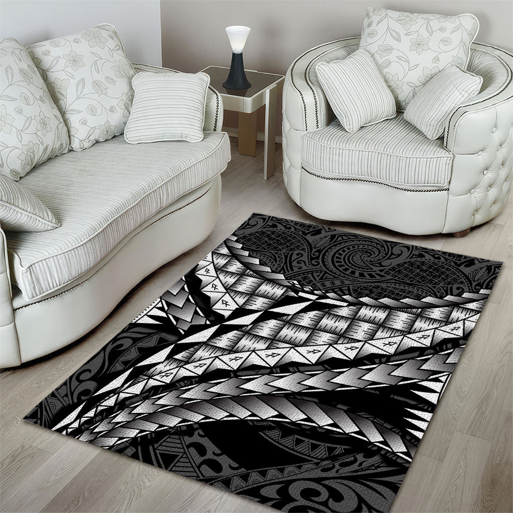 Hawaii Lauhala Tattoo Area Rug Hawaiian Hala Leaf Weaving LT14 - Polynesian Pride