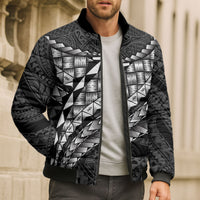 Hawaii Lauhala Tattoo Bomber Puffer Jacket Hawaiian Hala Leaf Weaving LT14 - Polynesian Pride